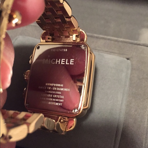 Michele gold diamond deco watch - Picture 2 of 8